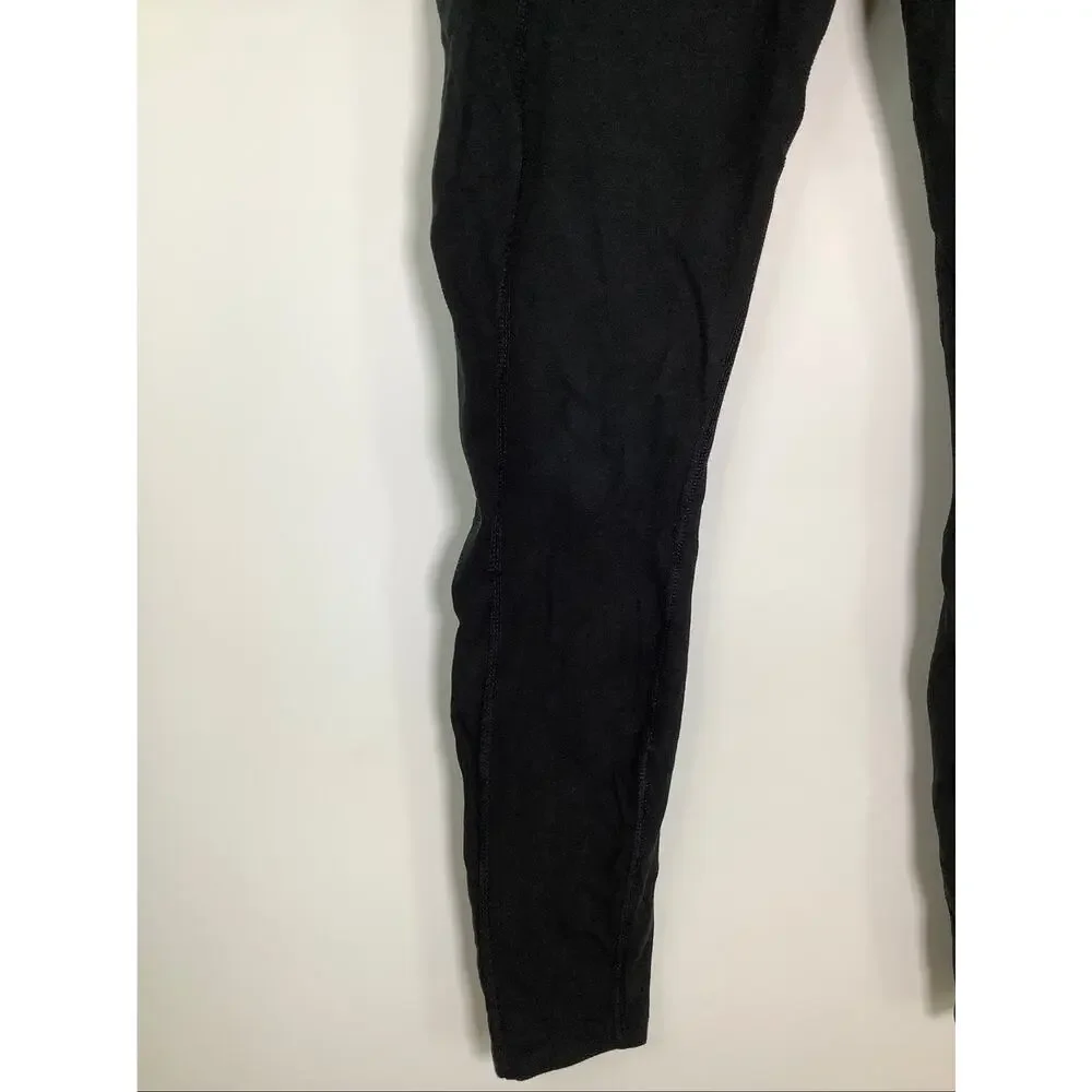 Pact Womens Small Black Organic Cotton Blend On the Go To Pocket Leggings V3-16